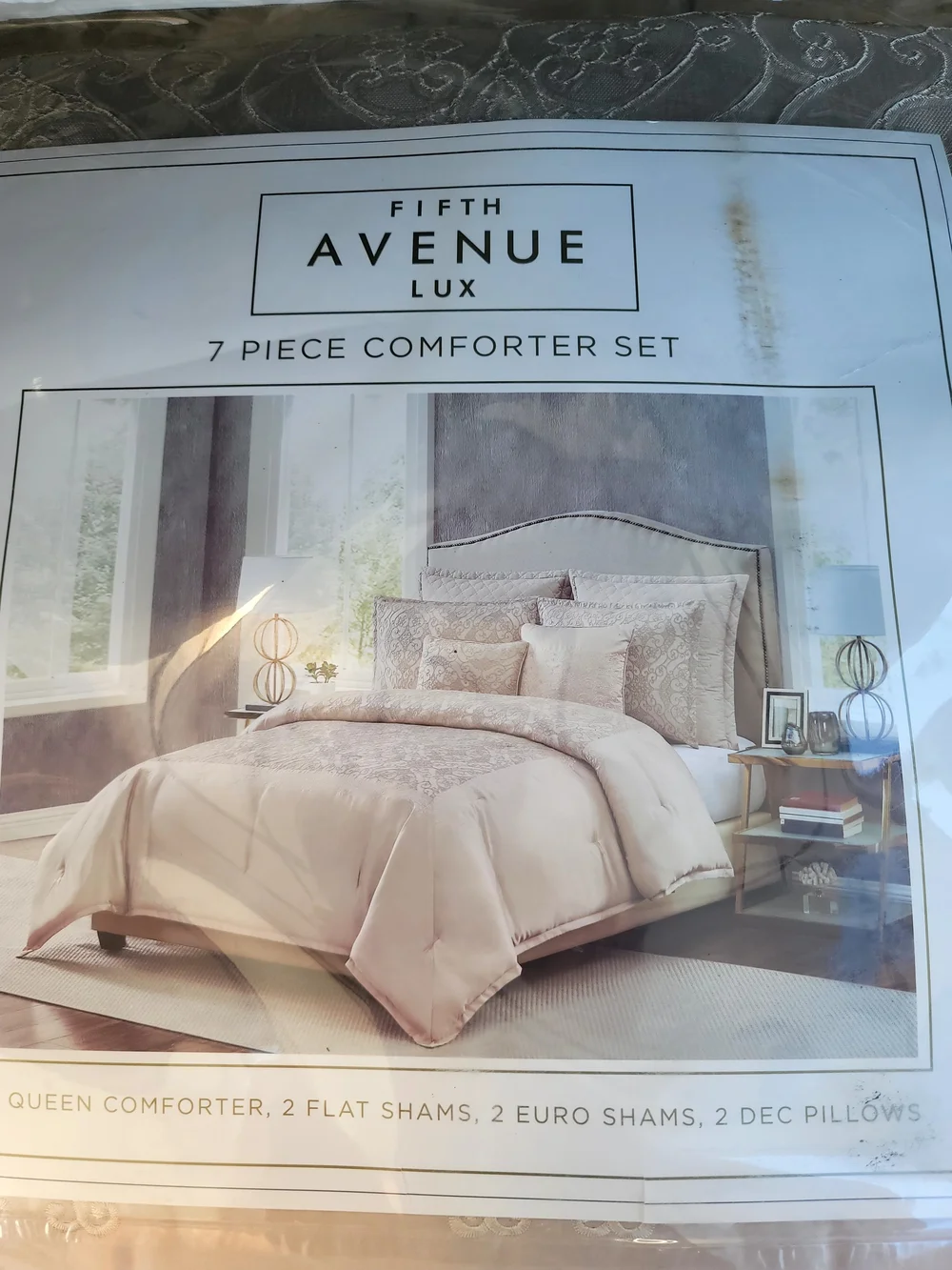 Cream Comforter Set - 7 Piece